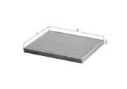 Filter, Innenraumluft KNECHT LA 408