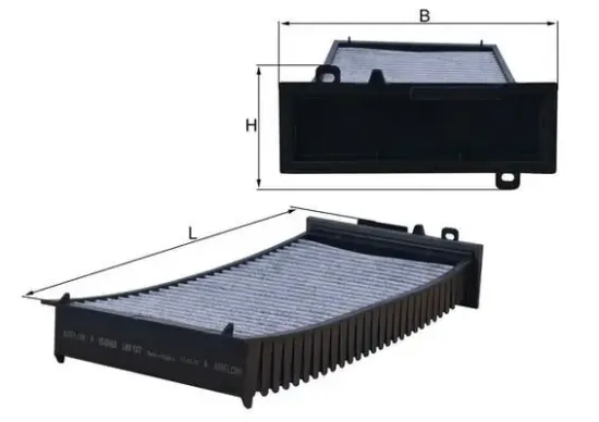 Filter, Innenraumluft KNECHT LAK 127 Bild Filter, Innenraumluft KNECHT LAK 127