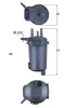 Kraftstofffilter KNECHT KL 632D Bild Kraftstofffilter KNECHT KL 632D