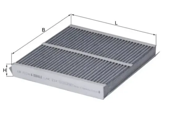 Filter, Innenraumluft KNECHT LAK 234 Bild Filter, Innenraumluft KNECHT LAK 234