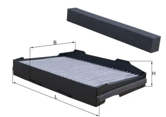 Filter, Innenraumluft KNECHT LAK 255 Bild Filter, Innenraumluft KNECHT LAK 255