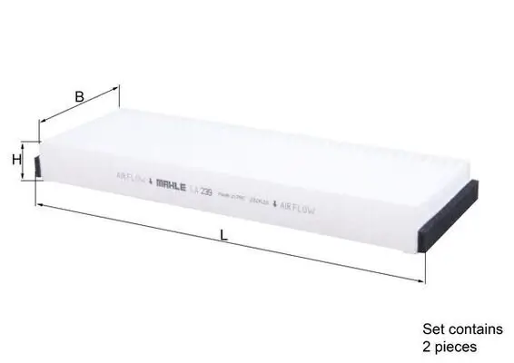 Filter, Innenraumluft KNECHT LA 239/S