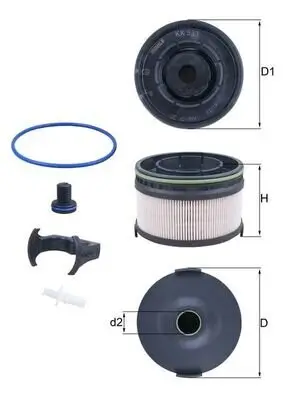 Kraftstofffilter KNECHT KX 533KIT Bild Kraftstofffilter KNECHT KX 533KIT