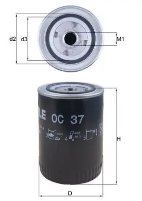 Ölfilter KNECHT OC 37