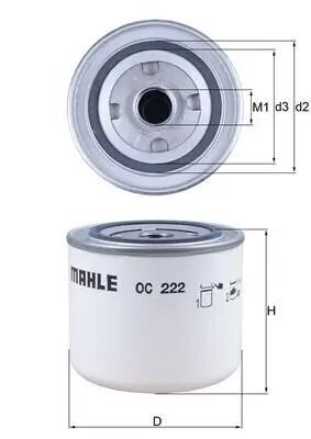 Ölfilter KNECHT OC 222