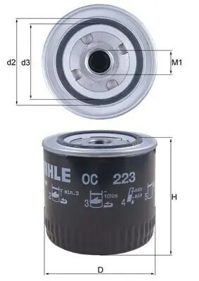 Ölfilter KNECHT OC 223