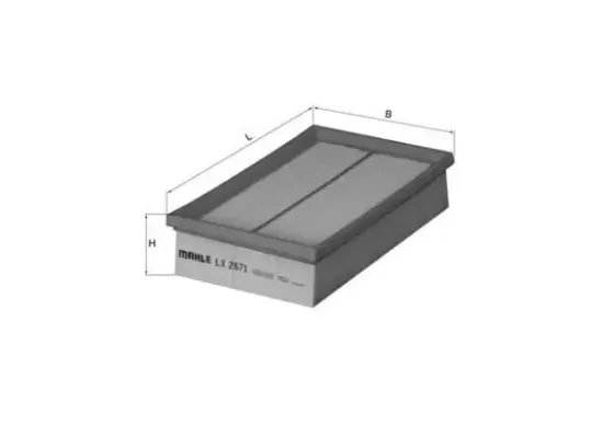 Luftfilter KNECHT LX 2671 Bild Luftfilter KNECHT LX 2671