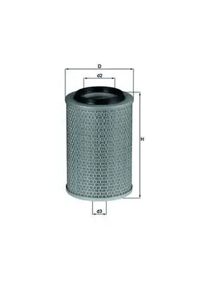 Luftfilter KNECHT LX 496 Bild Luftfilter KNECHT LX 496