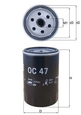 Ölfilter KNECHT OC 47