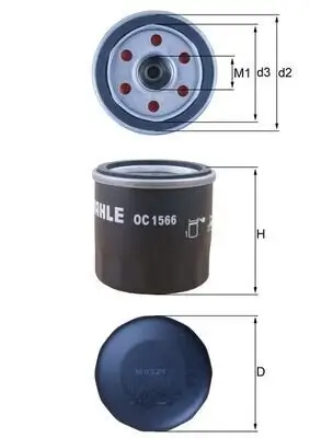 Ölfilter KNECHT OC 1566 Bild Ölfilter KNECHT OC 1566