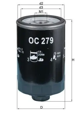Ölfilter KNECHT OC 279