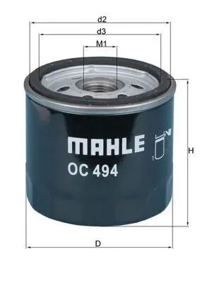 Ölfilter KNECHT OC 494