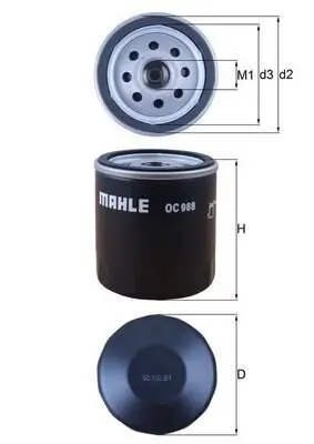 Ölfilter KNECHT OC 988 Bild Ölfilter KNECHT OC 988