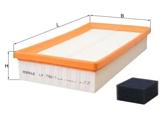 Luftfilter KNECHT LX 798/1