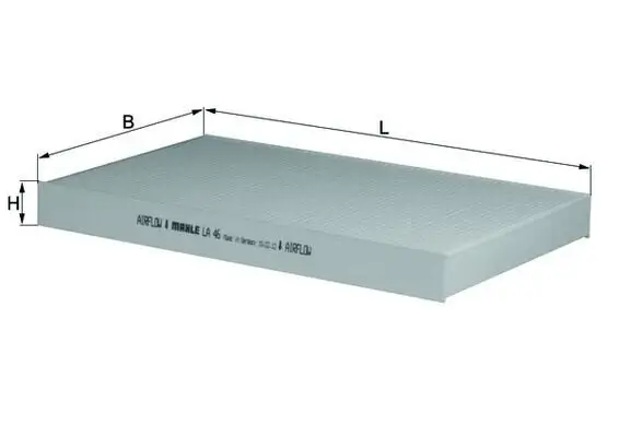 Filter, Innenraumluft KNECHT LA 46