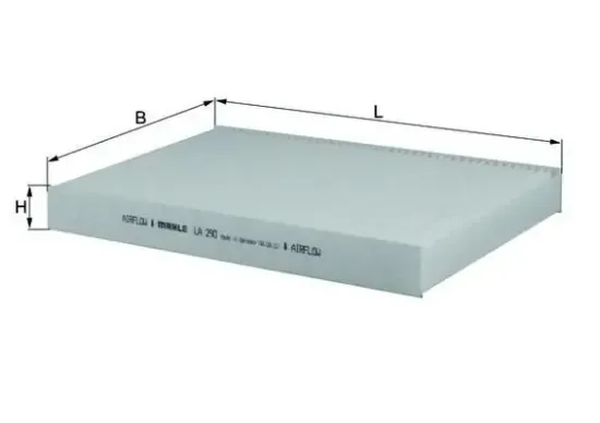 Filter, Innenraumluft KNECHT LA 290 Bild Filter, Innenraumluft KNECHT LA 290