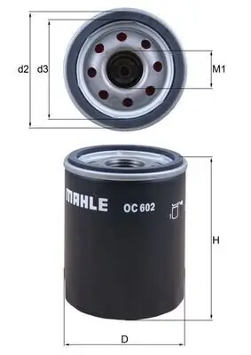 Ölfilter KNECHT OC 602 Bild Ölfilter KNECHT OC 602