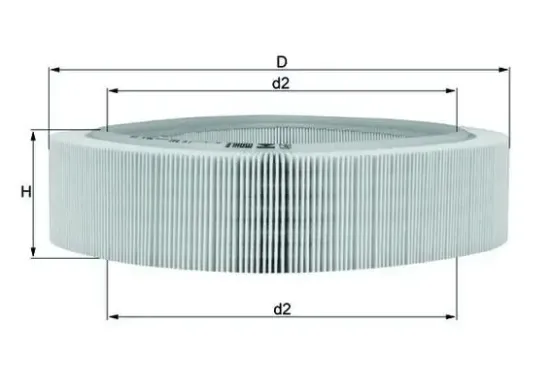 Luftfilter KNECHT LX 346 Bild Luftfilter KNECHT LX 346