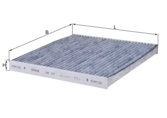 Filter, Innenraumluft KNECHT LAK 157 Bild Filter, Innenraumluft KNECHT LAK 157