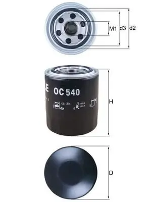 Ölfilter KNECHT OC 540