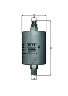 Kraftstofffilter KNECHT KL 22 Bild Kraftstofffilter KNECHT KL 22