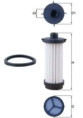 Hydraulikfilter, Automatikgetriebe KNECHT HX 232D Bild Hydraulikfilter, Automatikgetriebe KNECHT HX 232D