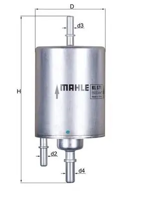 Kraftstofffilter KNECHT KL 571