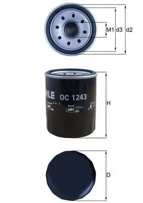 Ölfilter KNECHT OC 1243