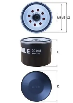 Ölfilter KNECHT OC 1565 Bild Ölfilter KNECHT OC 1565