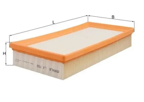 Luftfilter KNECHT LX 756 Bild Luftfilter KNECHT LX 756