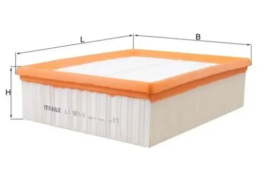 Luftfilter KNECHT LX 593/1 Bild Luftfilter KNECHT LX 593/1