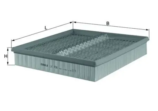 Luftfilter KNECHT LX 736 Bild Luftfilter KNECHT LX 736