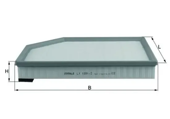 Luftfilter KNECHT LX 1591/2 Bild Luftfilter KNECHT LX 1591/2