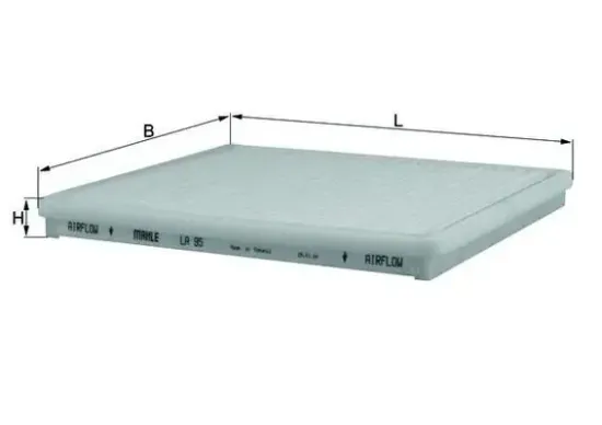 Filter, Innenraumluft KNECHT LA 95 Bild Filter, Innenraumluft KNECHT LA 95