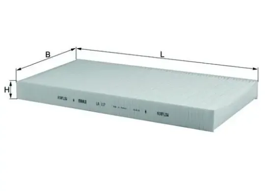 Filter, Innenraumluft KNECHT LA 117 Bild Filter, Innenraumluft KNECHT LA 117