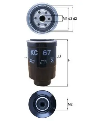 Kraftstofffilter KNECHT KC 67