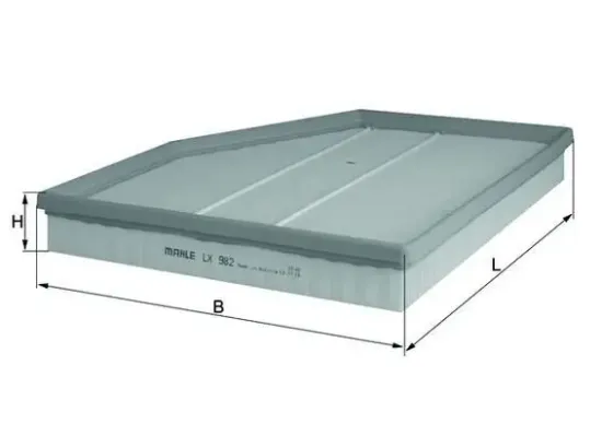 Luftfilter KNECHT LX 982 Bild Luftfilter KNECHT LX 982