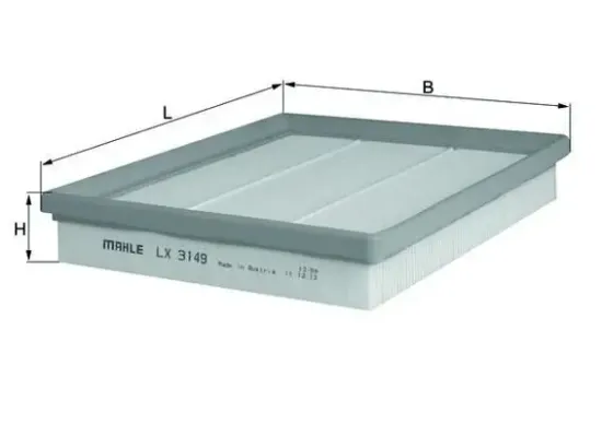 Luftfilter KNECHT LX 3149 Bild Luftfilter KNECHT LX 3149