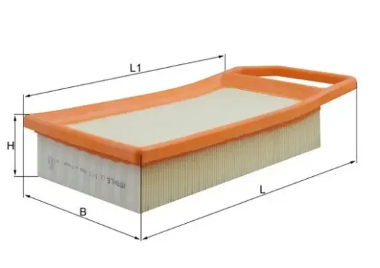 Luftfilter KNECHT LX 1619 Bild Luftfilter KNECHT LX 1619