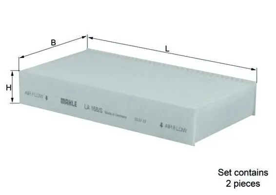 Filter, Innenraumluft KNECHT LA 168/S