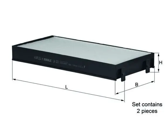 Filter, Innenraumluft KNECHT LA 221/S