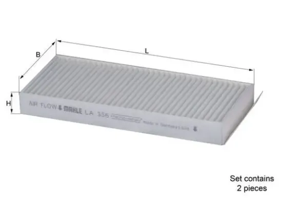 Filter, Innenraumluft KNECHT LA 356/S Bild Filter, Innenraumluft KNECHT LA 356/S