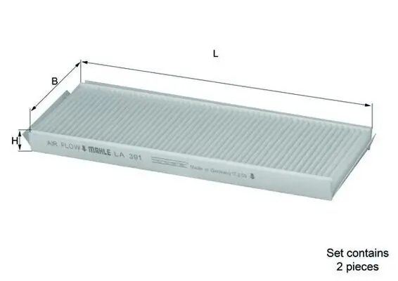 Filter, Innenraumluft KNECHT LA 391/S