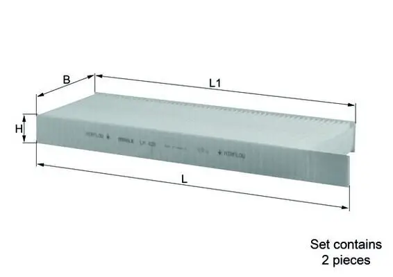 Filter, Innenraumluft KNECHT LA 428/S