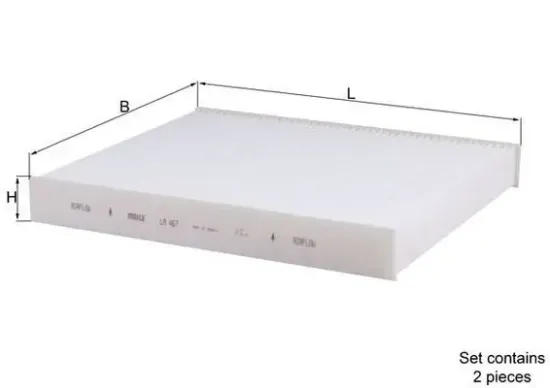 Filter, Innenraumluft KNECHT LA 467/S Bild Filter, Innenraumluft KNECHT LA 467/S