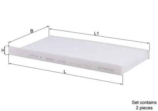 Filter, Innenraumluft KNECHT LA 468/S Bild Filter, Innenraumluft KNECHT LA 468/S