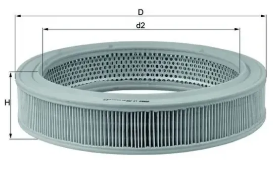 Luftfilter KNECHT LX 208 Bild Luftfilter KNECHT LX 208