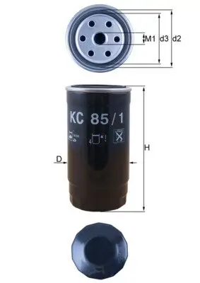 Kraftstofffilter KNECHT KC 85/1 Bild Kraftstofffilter KNECHT KC 85/1