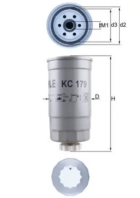 Kraftstofffilter KNECHT KC 179 Bild Kraftstofffilter KNECHT KC 179