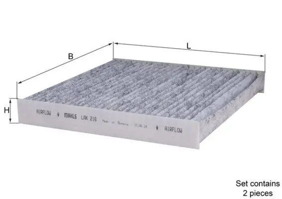 Filter, Innenraumluft KNECHT LAK 216